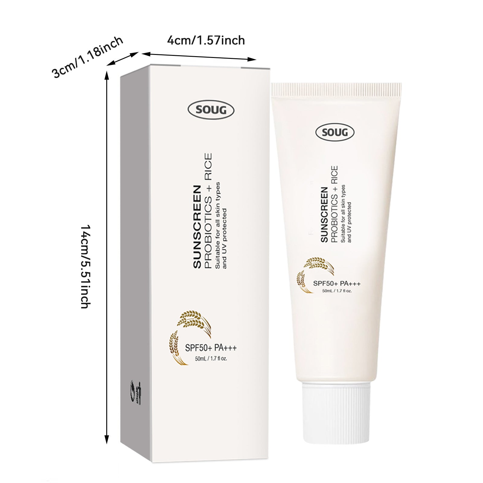 SOUG Rice Probiotics Sunscreen - HaiyiBeauty