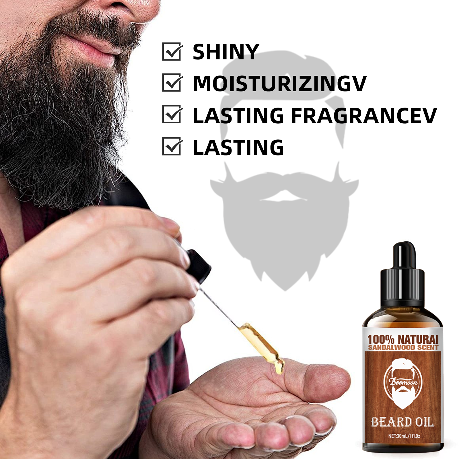 BOOMOON Tea Tree Beard Oil - HaiyiBeauty