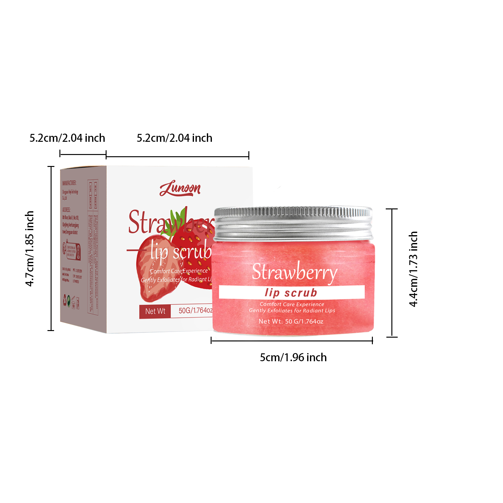 Lip Scrub Strawberry - HaiyiBeauty