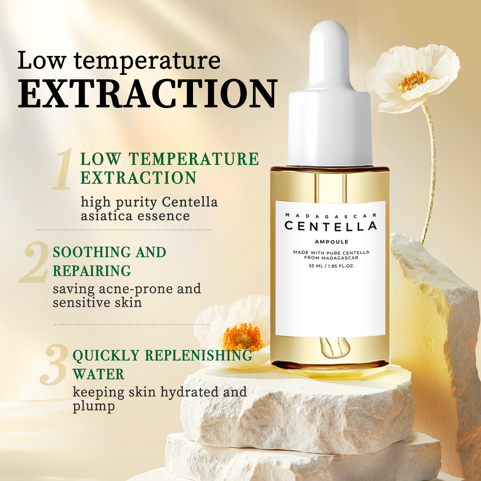 Madagascar Centella Asiatica Ampoule - HaiyiBeauty