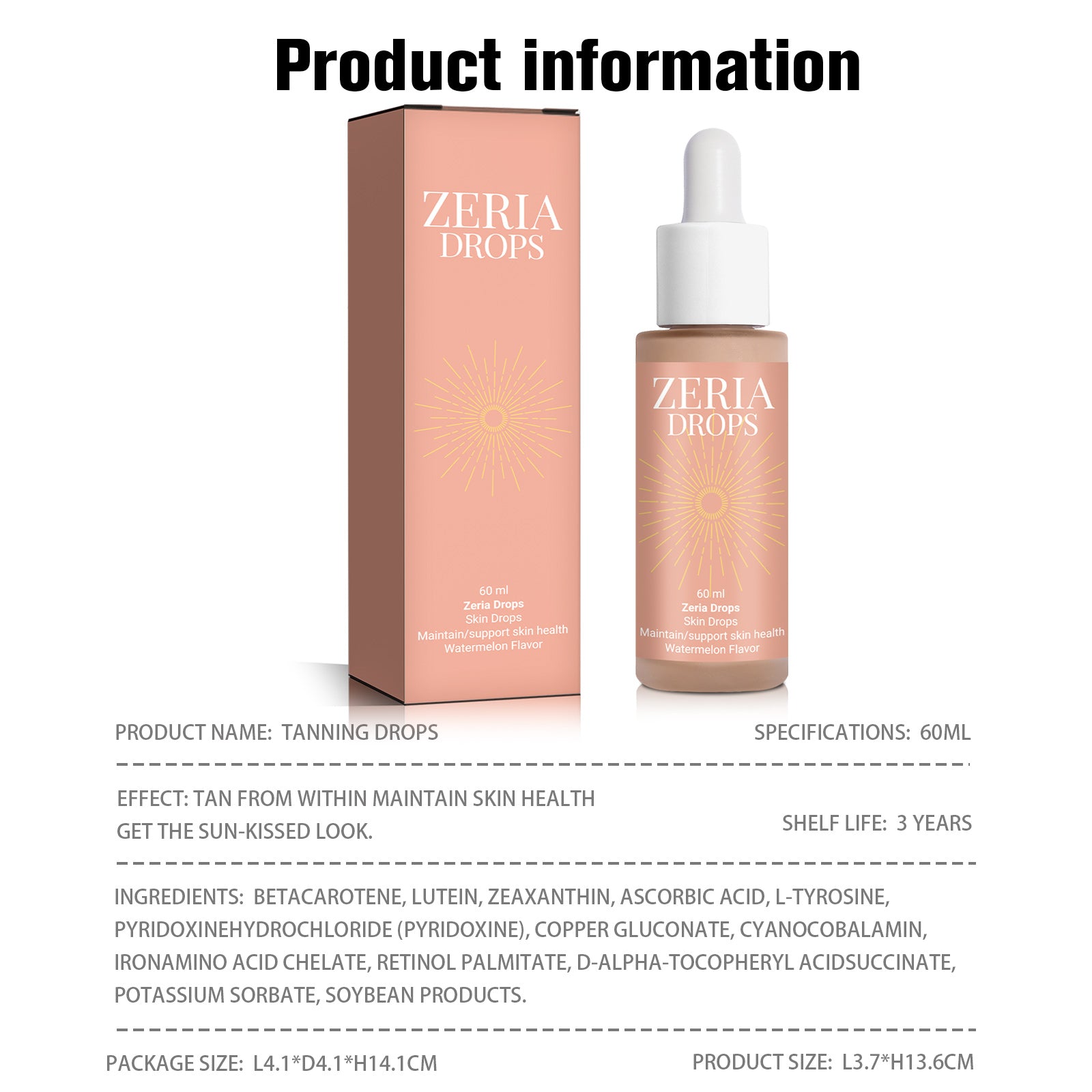 ZERIA Tanning Drops - HaiyiBeauty