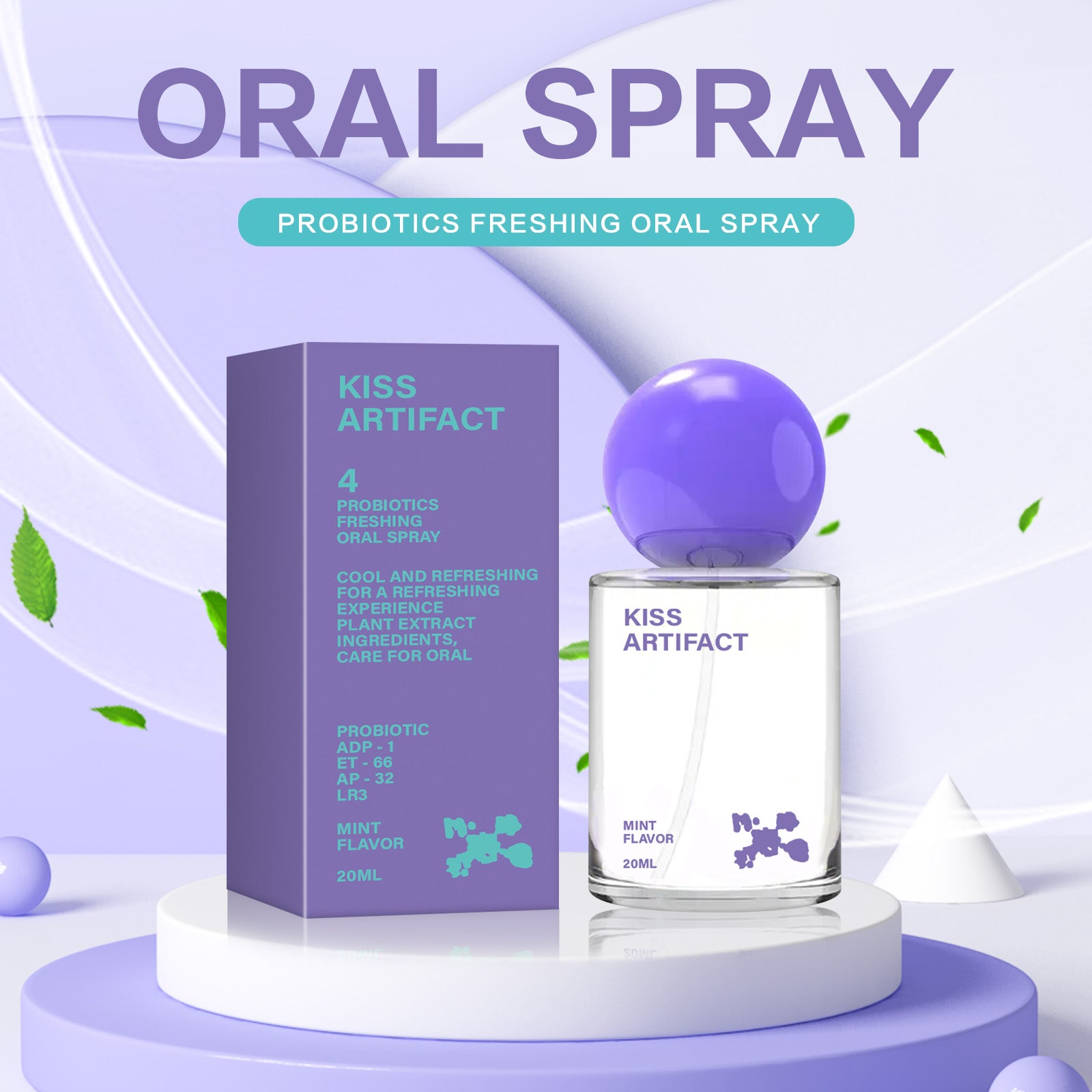 KISS ARTIFACT Mint Oral Spray - HaiyiBeauty