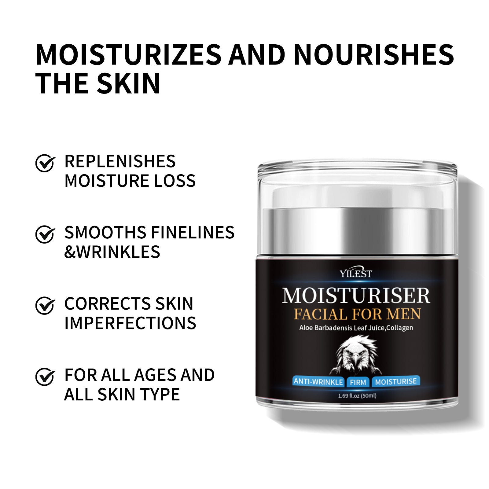 YILEST Men's Moisturizing Cream - HaiyiBeauty