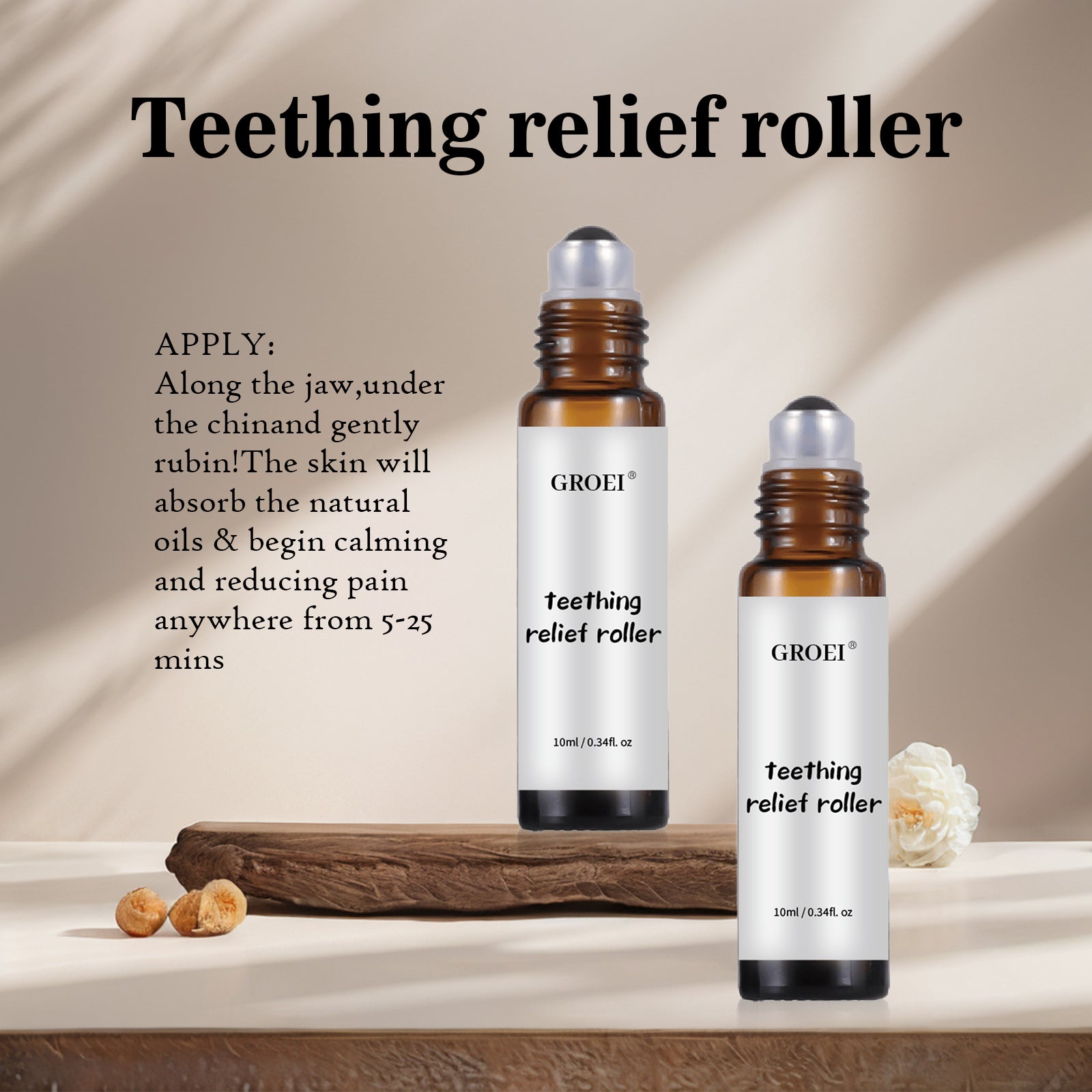 GROEI Roll-on Teeth Relief Essential Oil - HaiyiBeauty