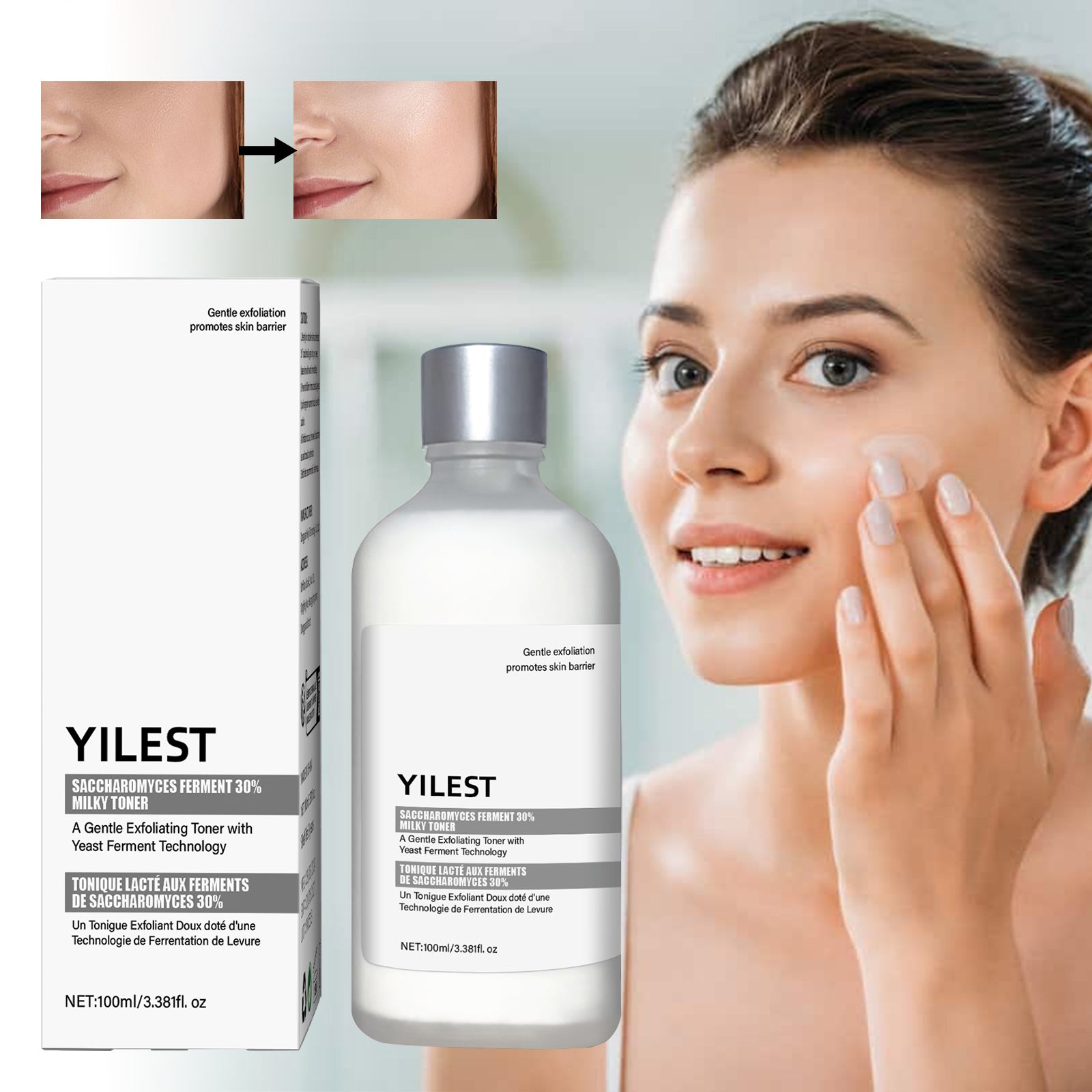 YILEST Yeast Exfoliating Lotion Toner - HaiyiBeauty