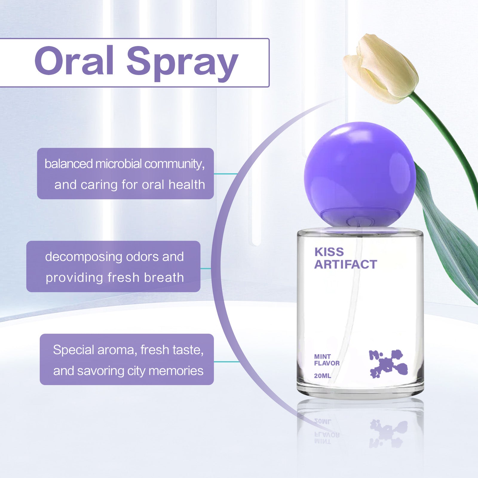 KISS ARTIFACT Mint Oral Spray - HaiyiBeauty