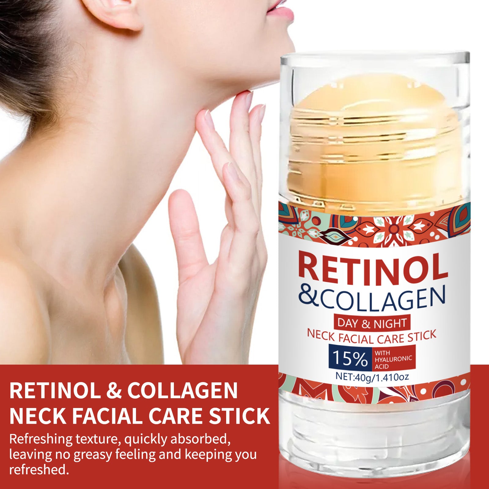 Retinol and Collagen Neck Facial Bar - HaiyiBeauty