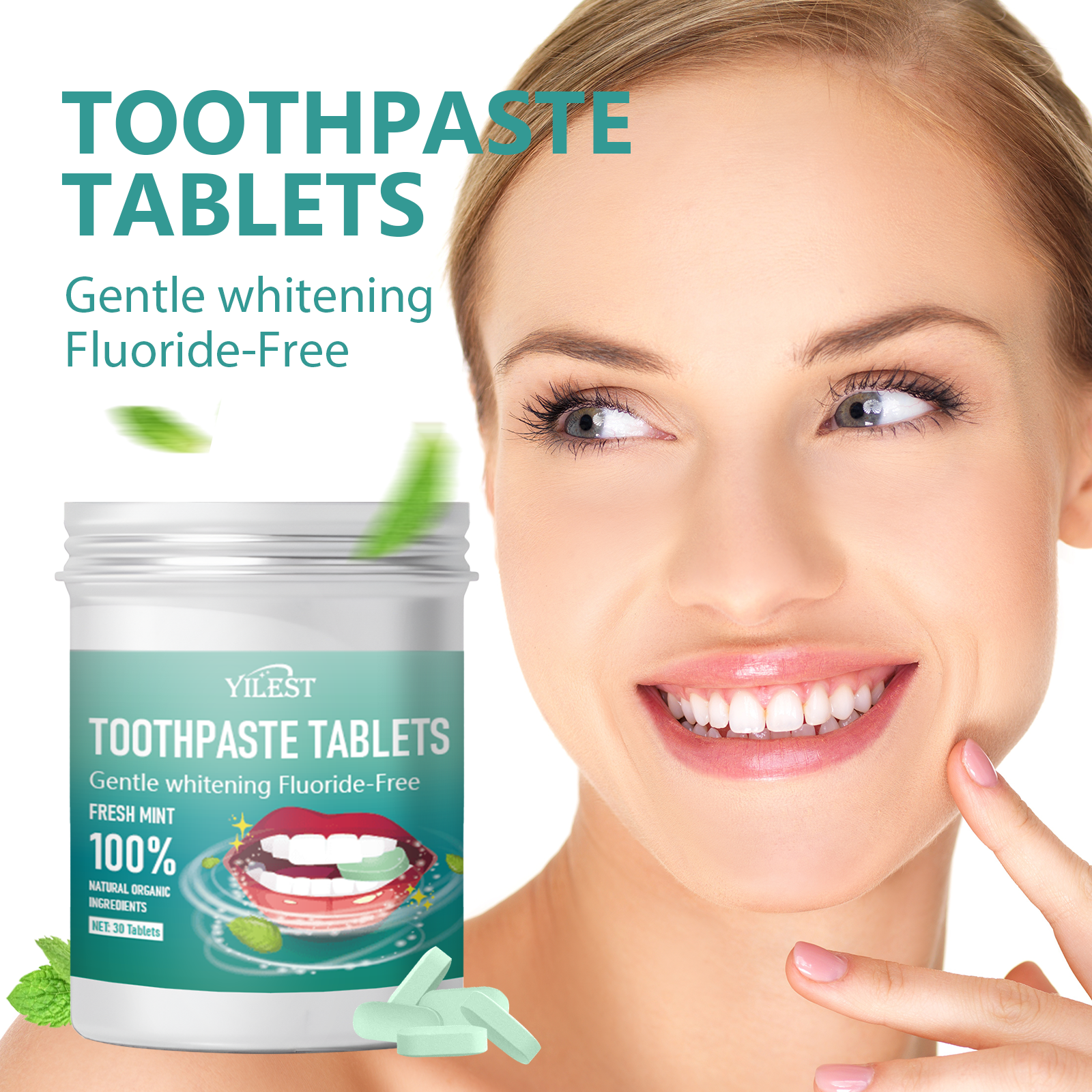 YILEST Mint Toothpaste Tablets - HaiyiBeauty