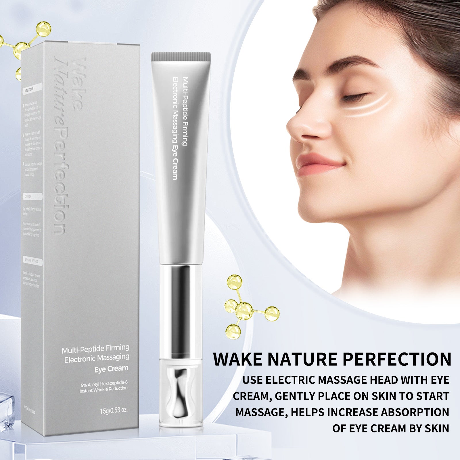 Multi-Peptide Anti-Wrinkle Massage Eye Cream - HaiyiBeauty
