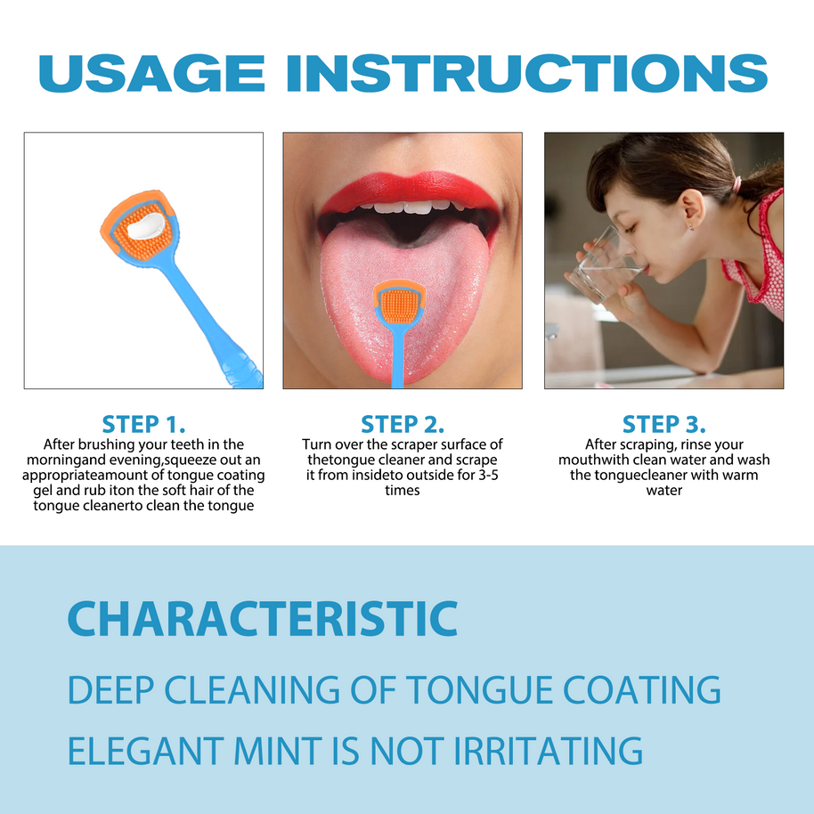YILEST Mint Tongue Gel Brush Set - HaiyiBeauty
