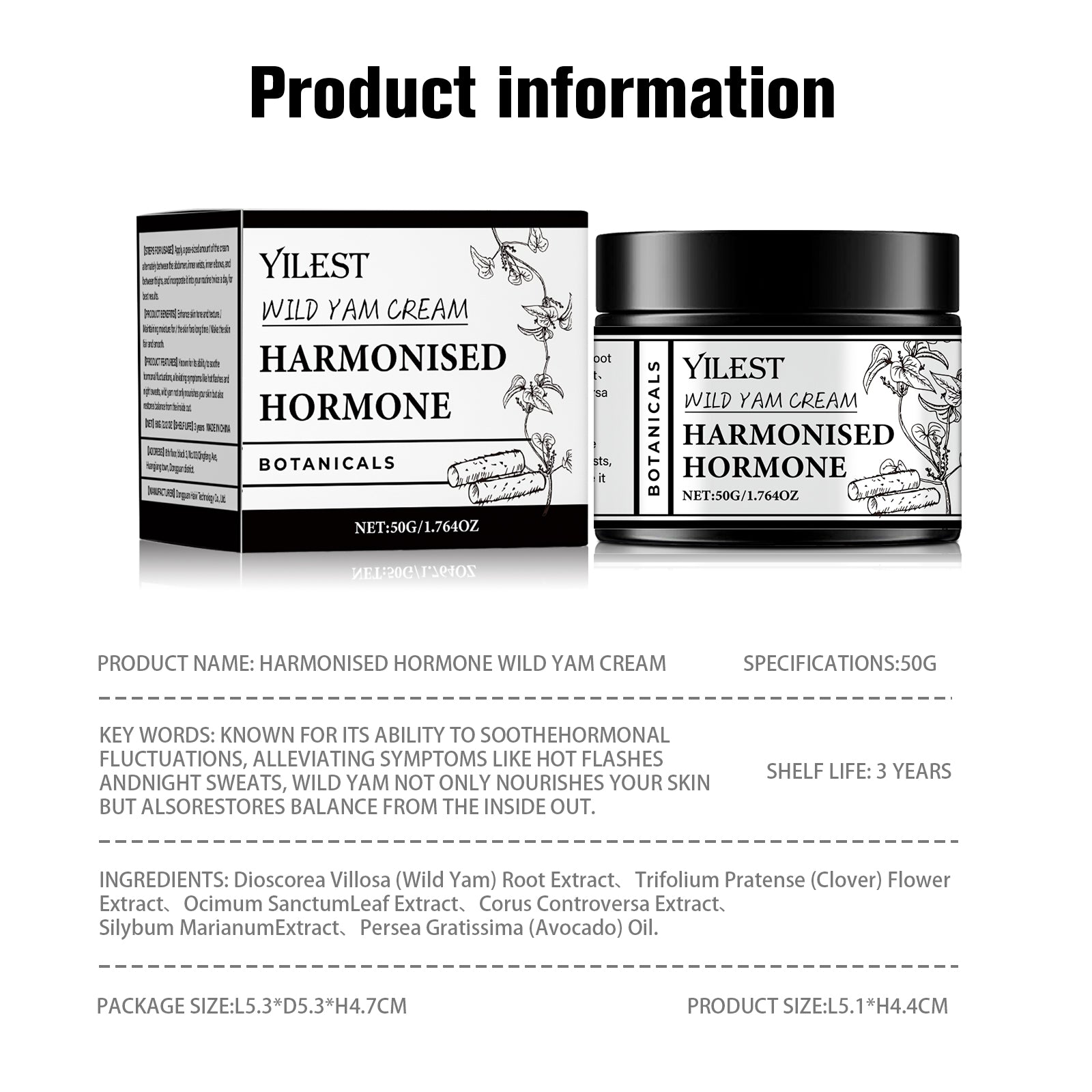 Hormone Regulating Wild Yam Cream - HaiyiBeauty
