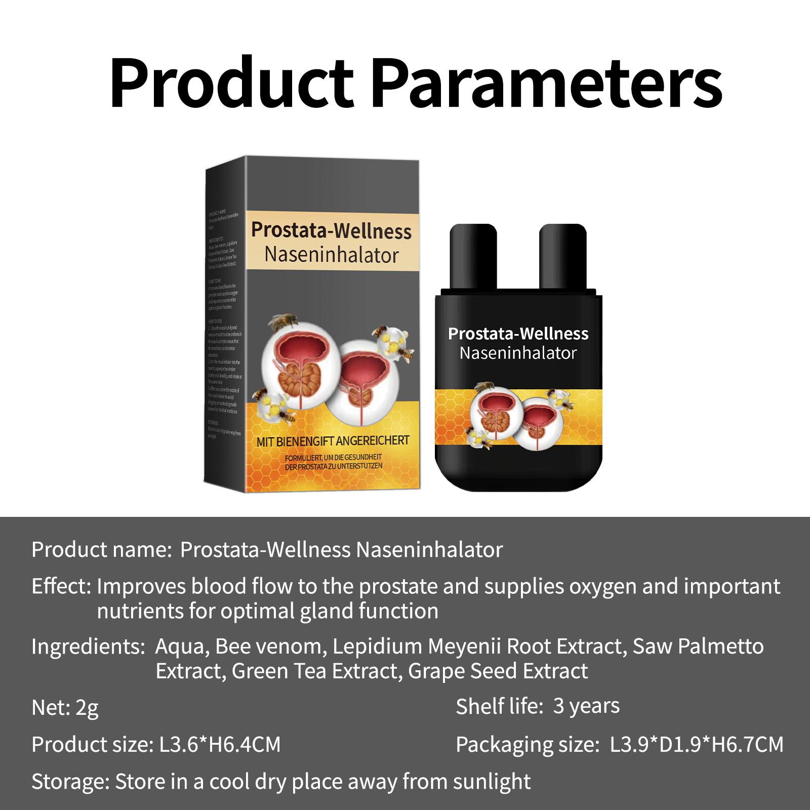 Men's Prostate Health Nasal Inhaler - HaiyiBeauty