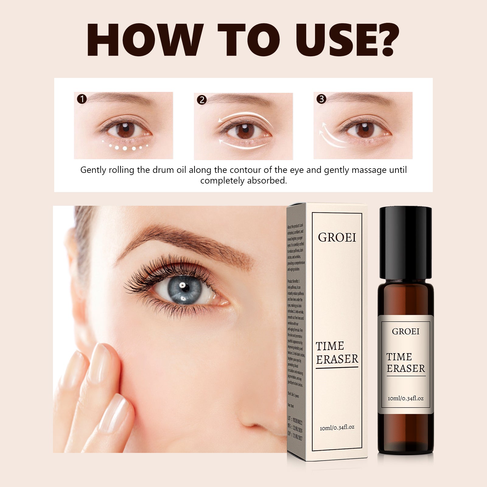 GROEI TIME ERASER Eye Serum - HaiyiBeauty