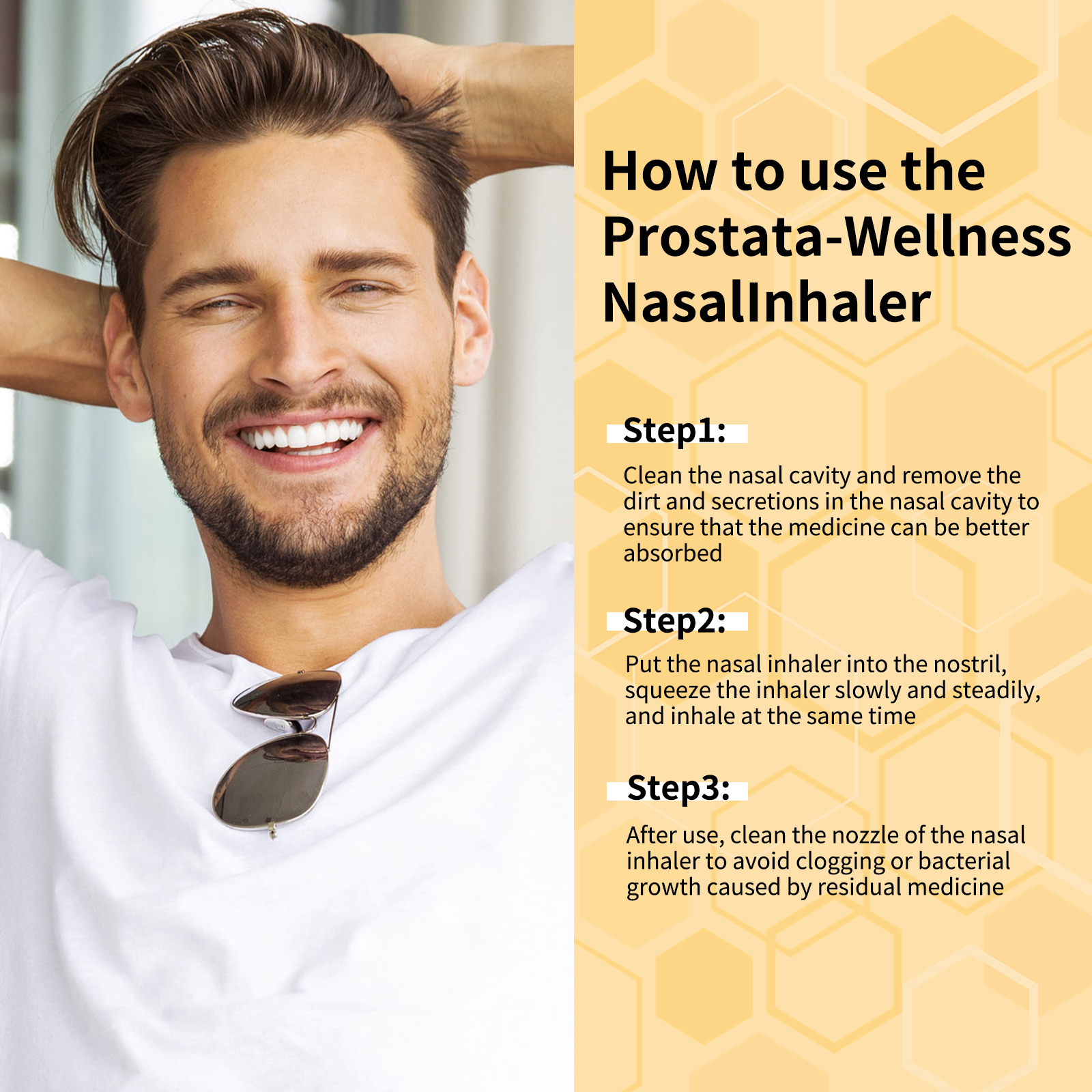 Men's Prostate Health Nasal Inhaler - HaiyiBeauty