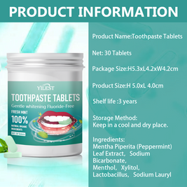 YILEST Mint Toothpaste Tablets - HaiyiBeauty
