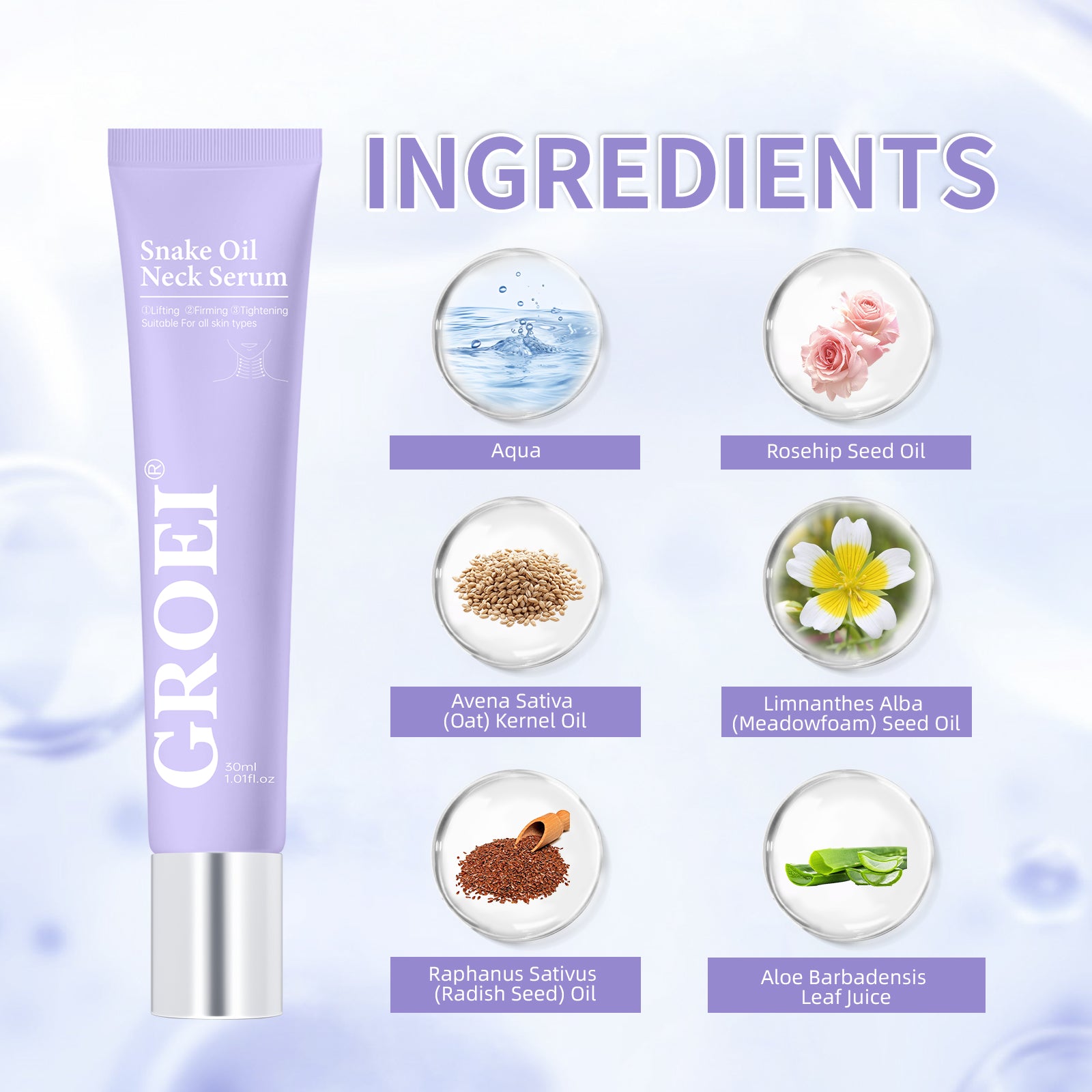 GROEI Snake Oil Neck Serum - HaiyiBeauty