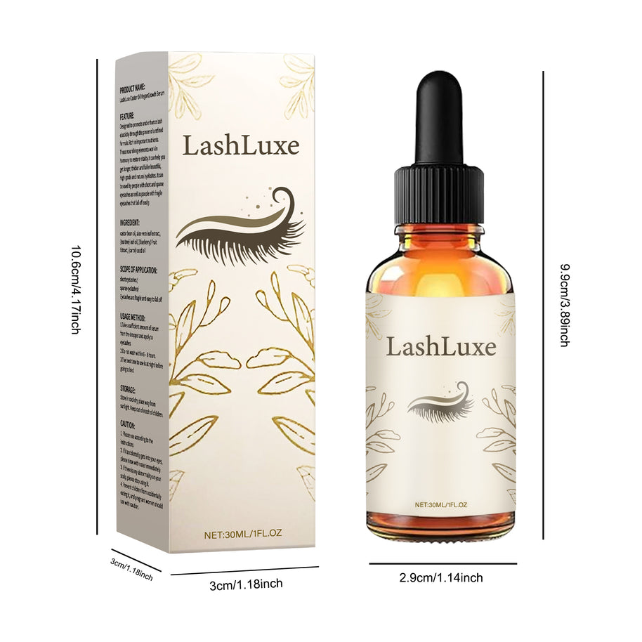 LashLuxe Castor Oil Vegan Growth Serum - HaiyiBeauty