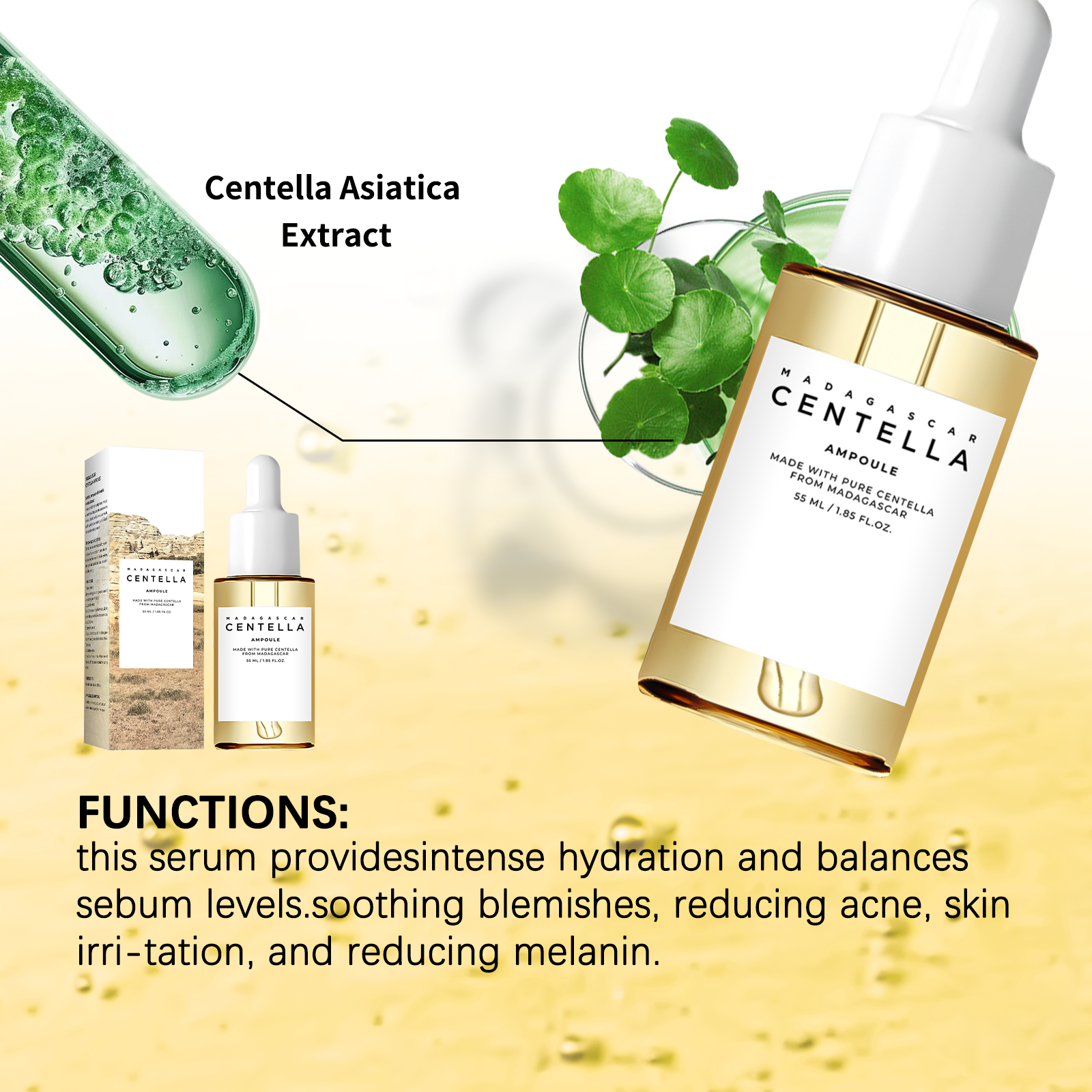 Madagascar Centella Asiatica Ampoule - HaiyiBeauty