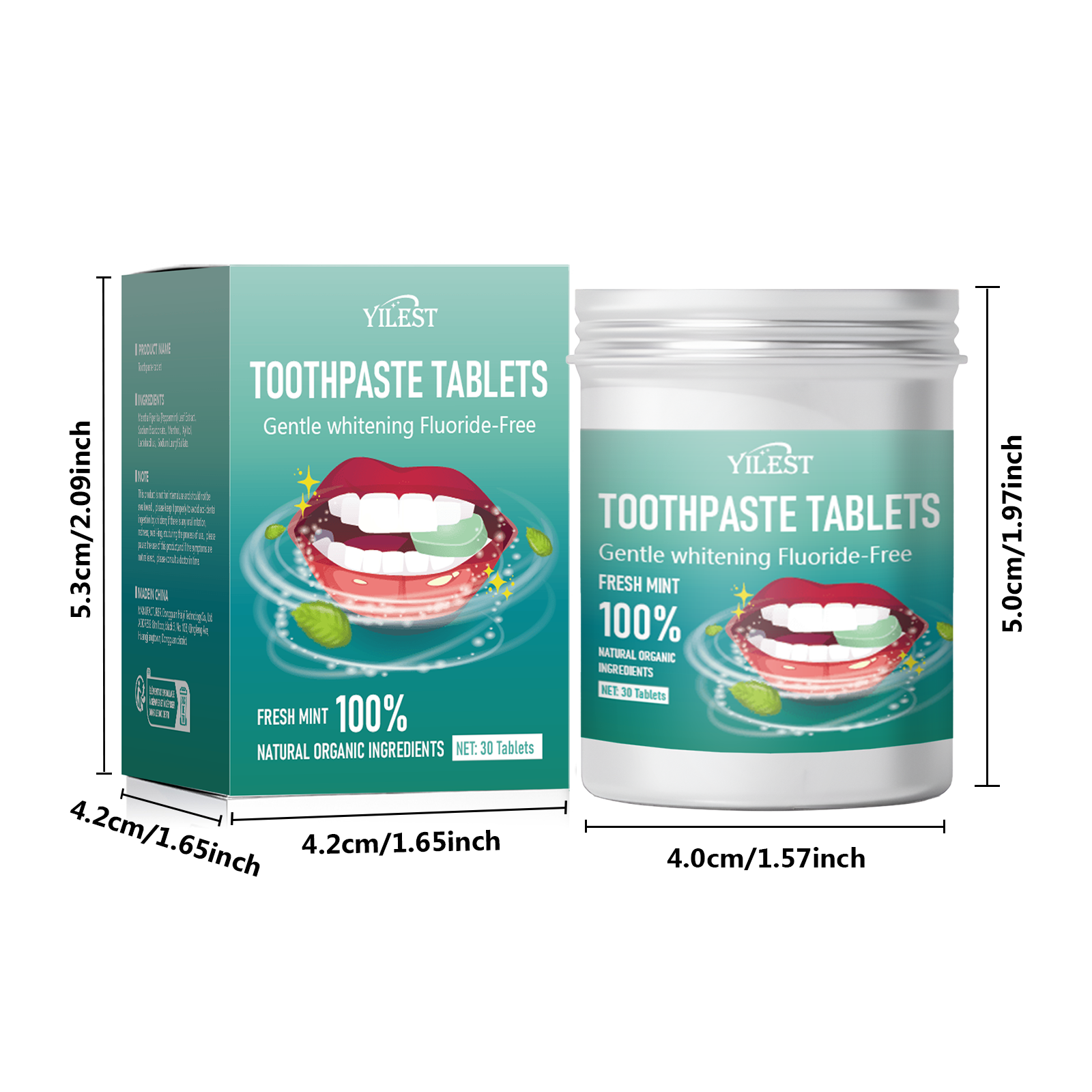 YILEST Mint Toothpaste Tablets - HaiyiBeauty