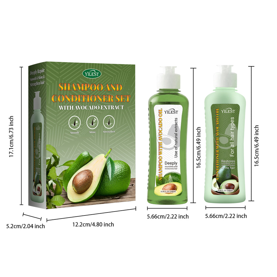 YILEST Avocado Shampoo Conditioner - HaiyiBeauty
