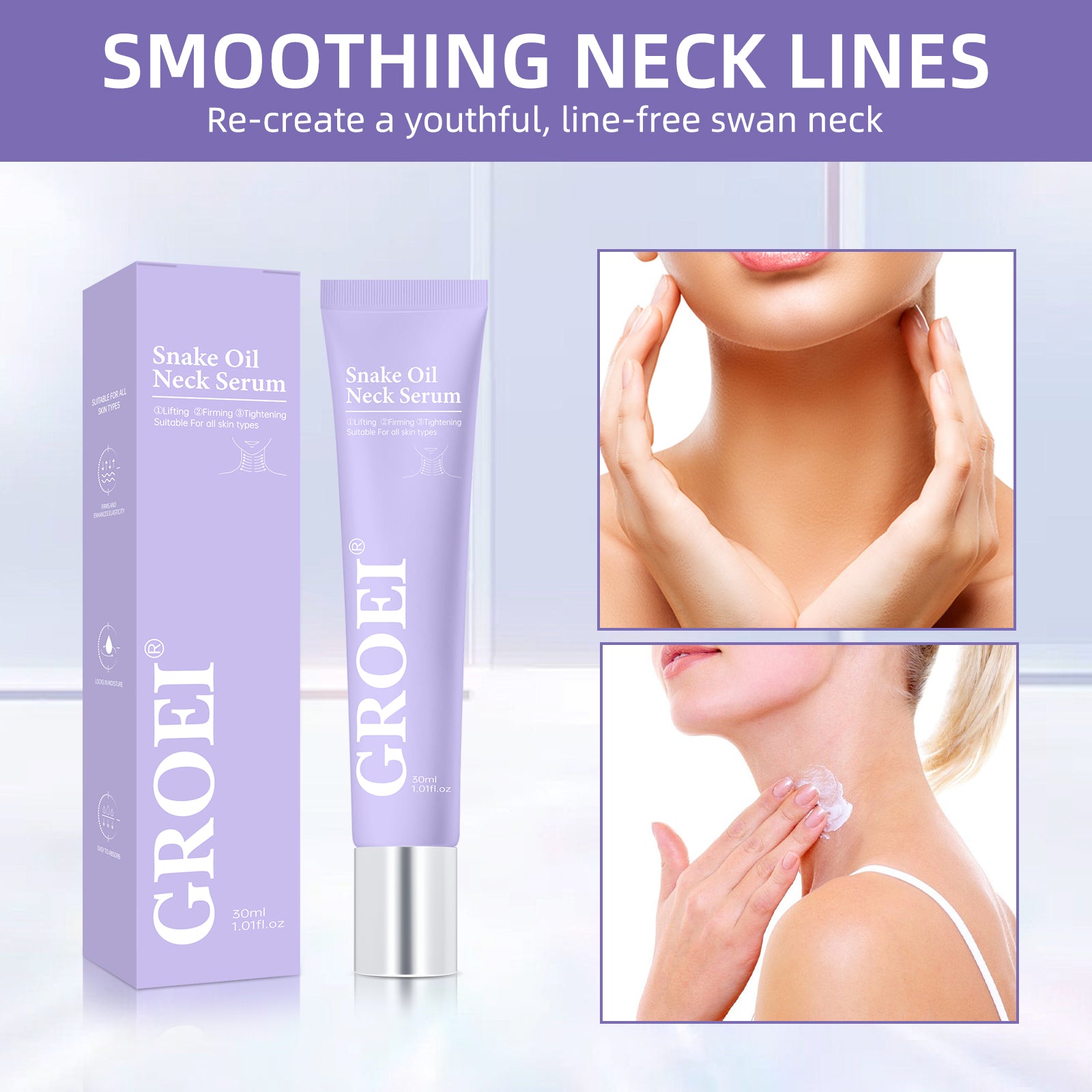 GROEI Snake Oil Neck Serum - HaiyiBeauty