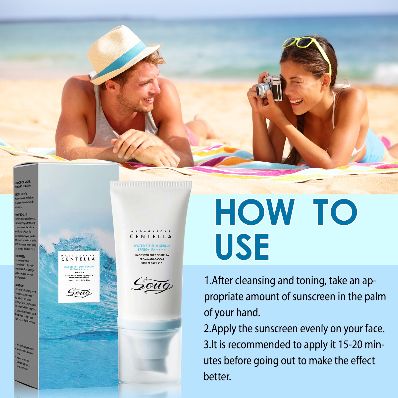 CENTELLA Moisturizing Sunscreen - HaiyiBeauty