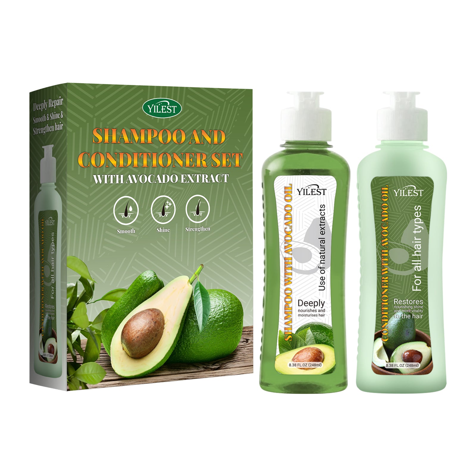YILEST Avocado Shampoo Conditioner
