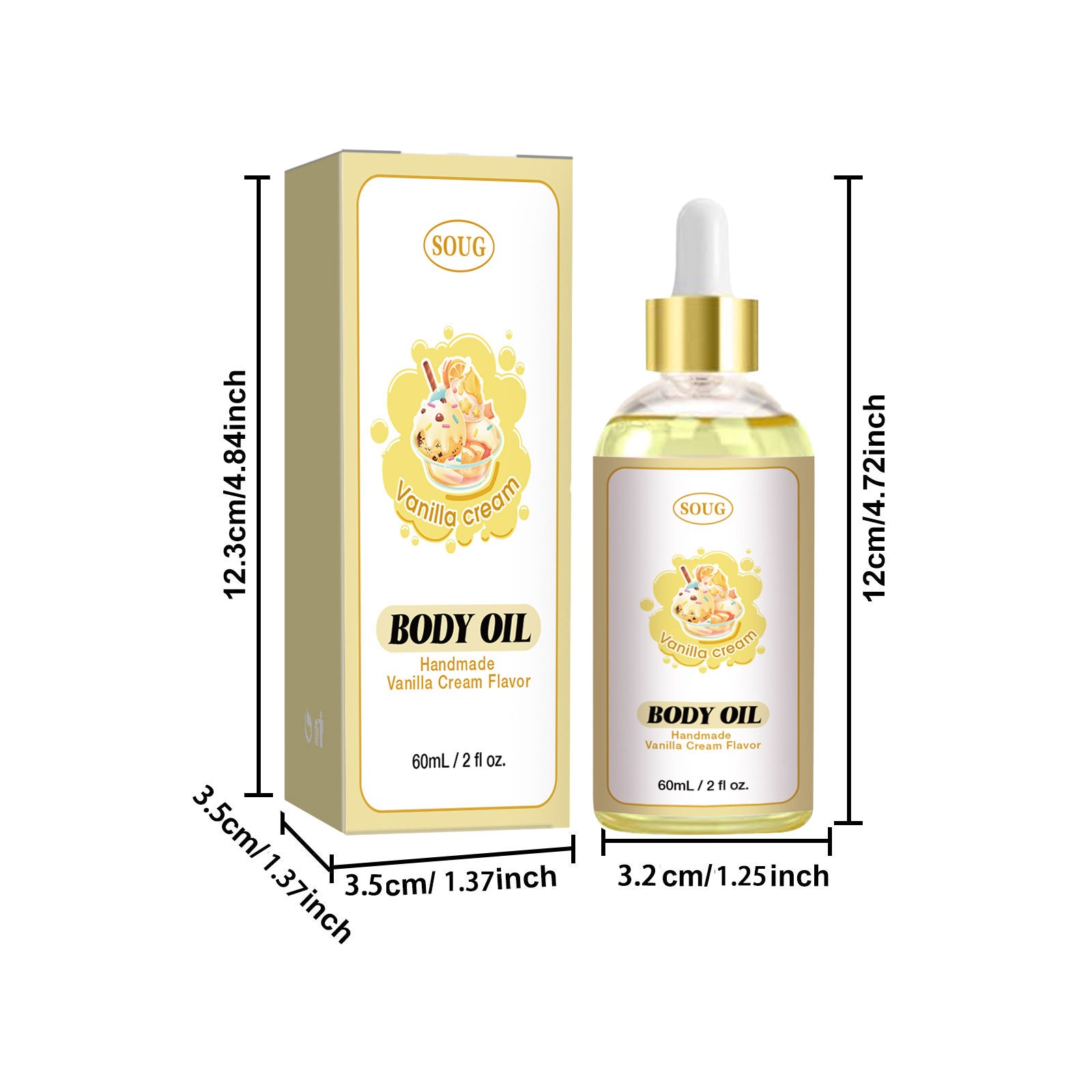 SUOG Vanilla Body Oil - HaiyiBeauty