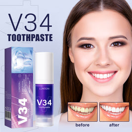 V34 Cleansing Mousse Toothpaste - HaiyiBeauty