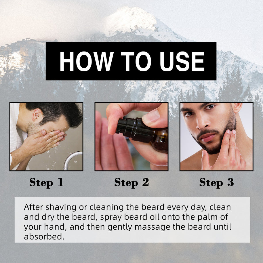 YILSET Men's Beard Essential Oil - HaiyiBeauty