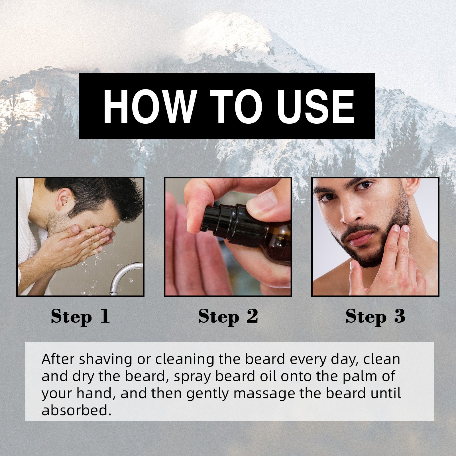 YILSET Men's Beard Essential Oil - HaiyiBeauty