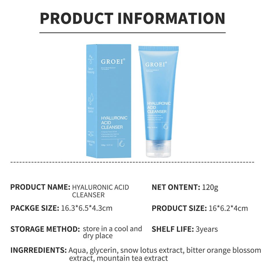 GROEI Hyaluronic Acid Cleanser - HaiyiBeauty