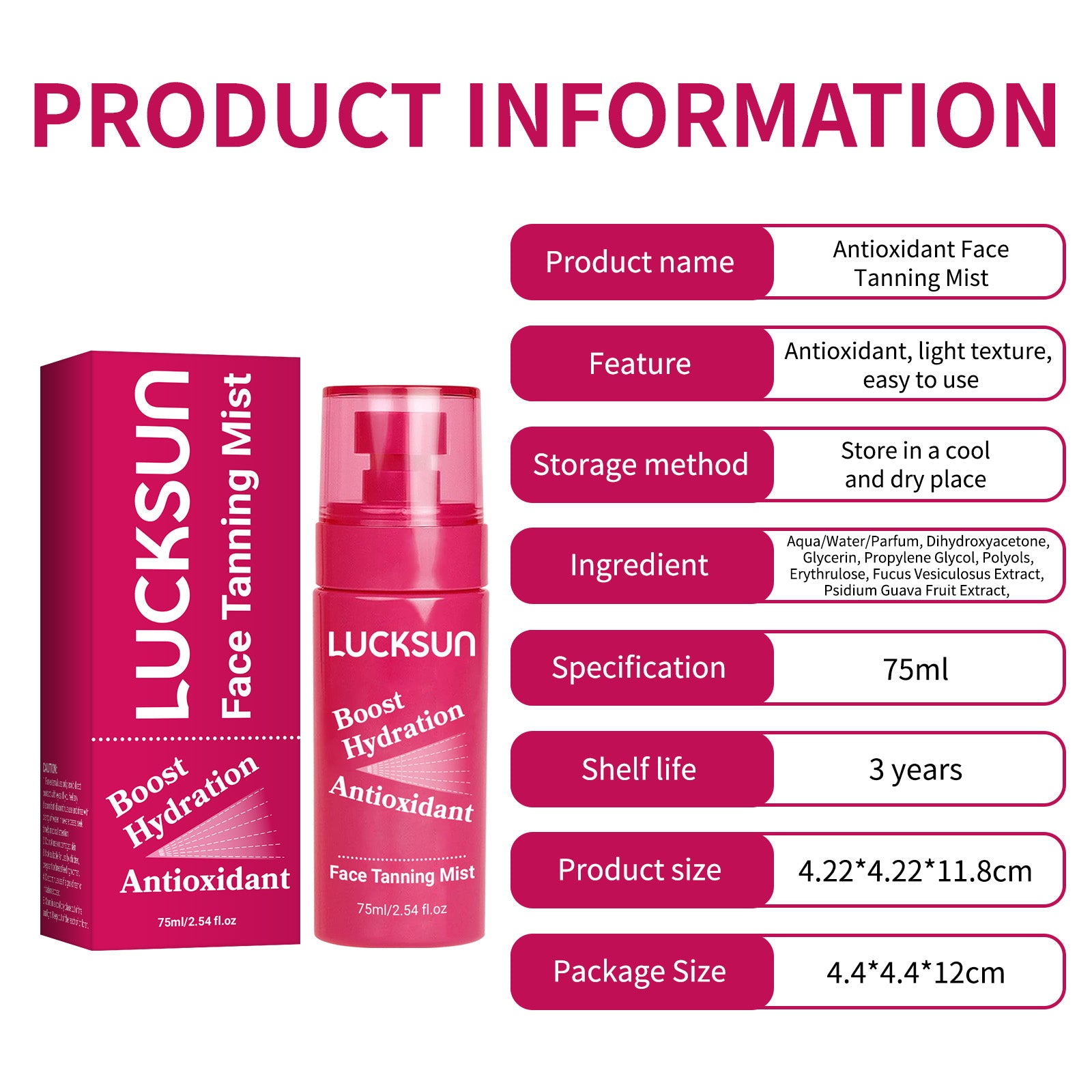 LUCKSUN Tanning Spray - HaiyiBeauty