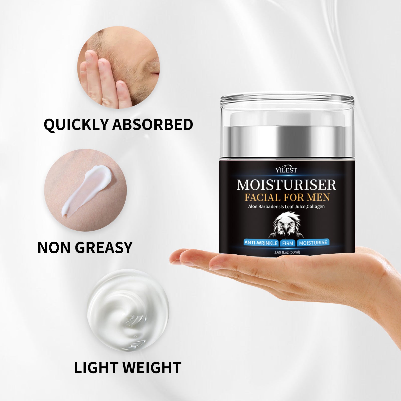YILEST Men's Moisturizing Cream - HaiyiBeauty