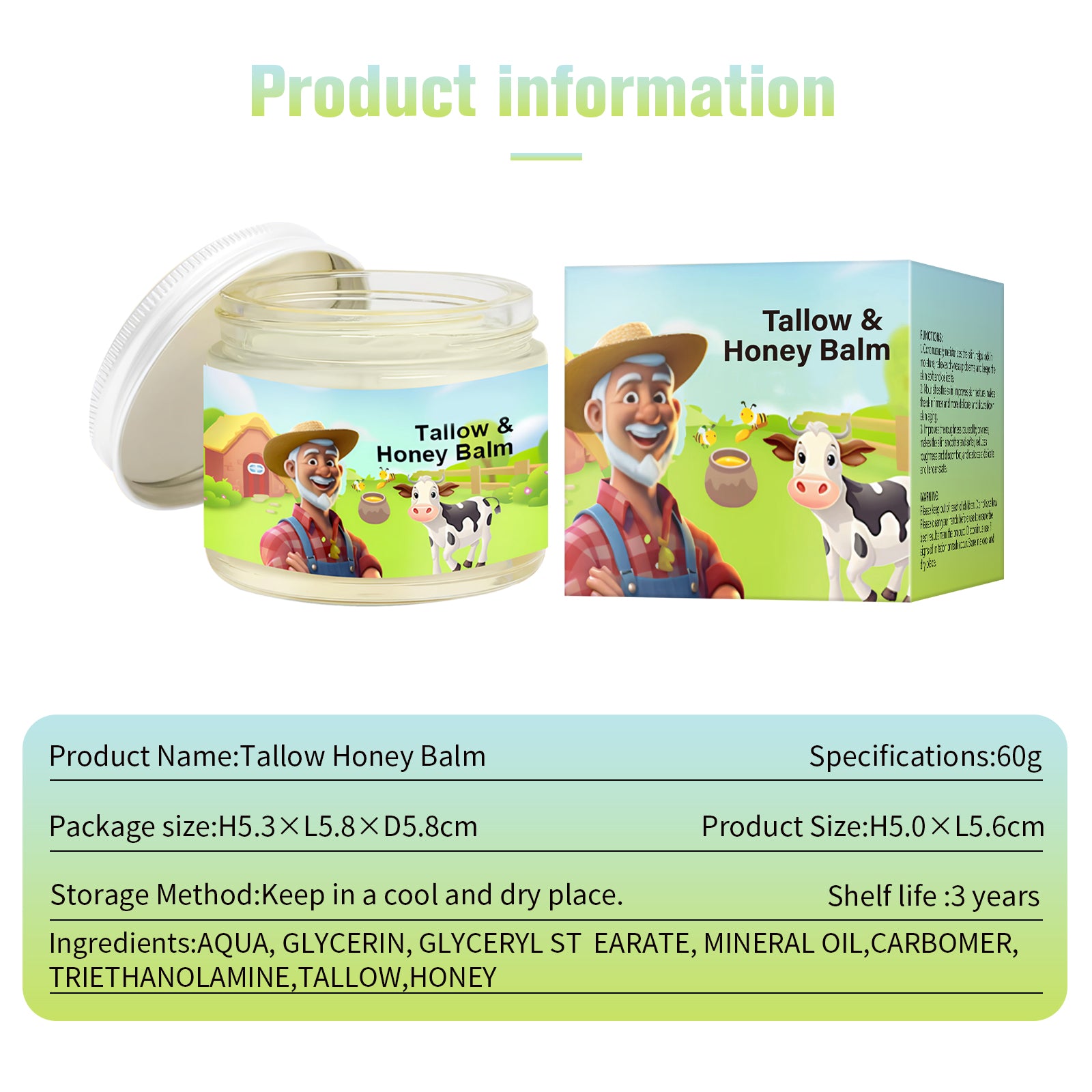 Tallow Honey Balm - HaiyiBeauty